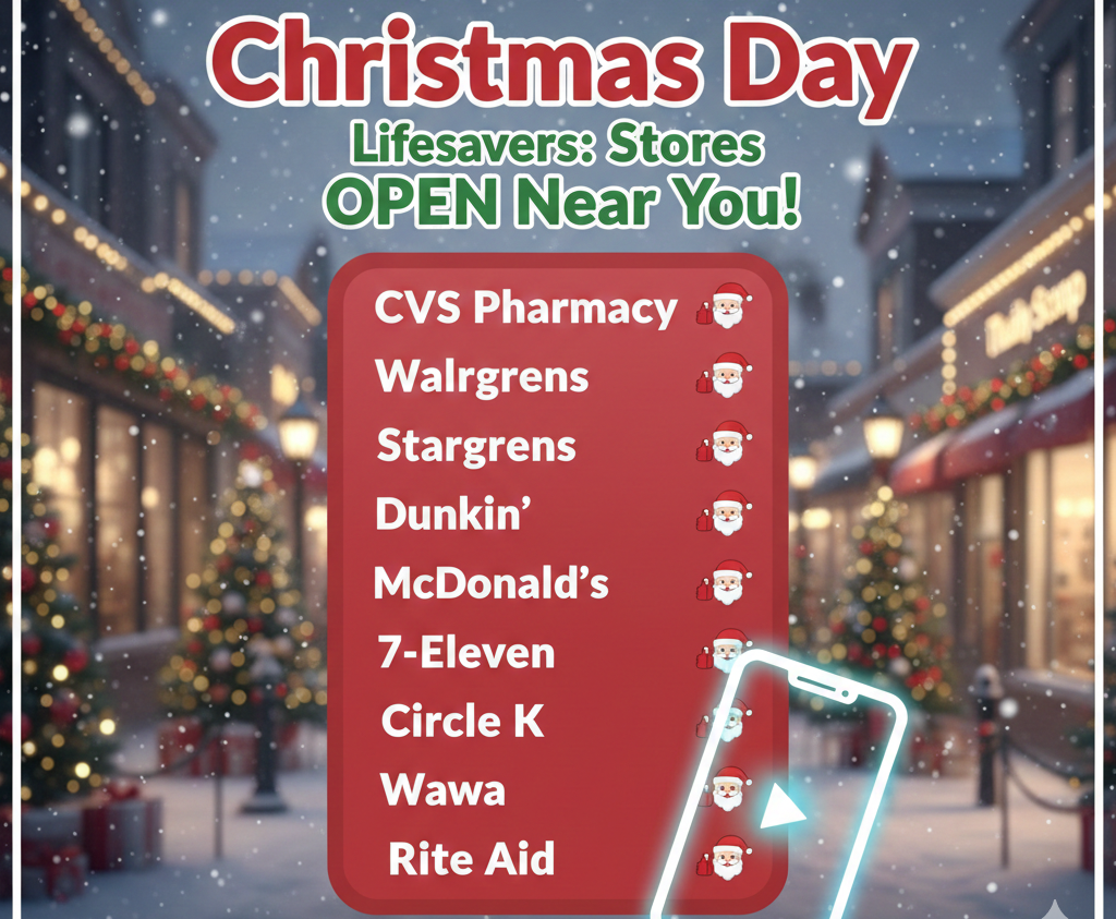 Viral List Reveals Which Stores Are Open on Christmas Day
